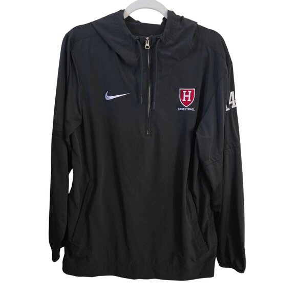 Nike Harvard Basketball 1/4 Zip Hooded Pullover Jersey 2023 Size M - Picture 2 of 11